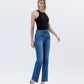 High Rise Clean Cut Raw Hem Straight Jeans - Purpose + Passion Boutique