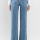 High Rise Wide Leg Jeans with Trouser Hem Detail - Purpose + Passion Boutique