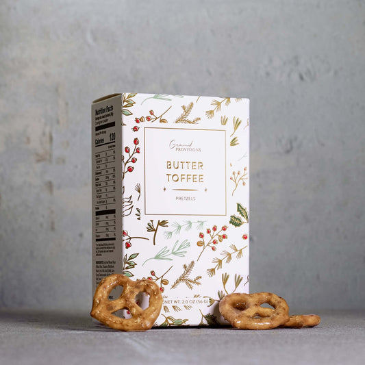 Holiday Butter Toffee Pretzels (2 oz) - Purpose + Passion Boutique