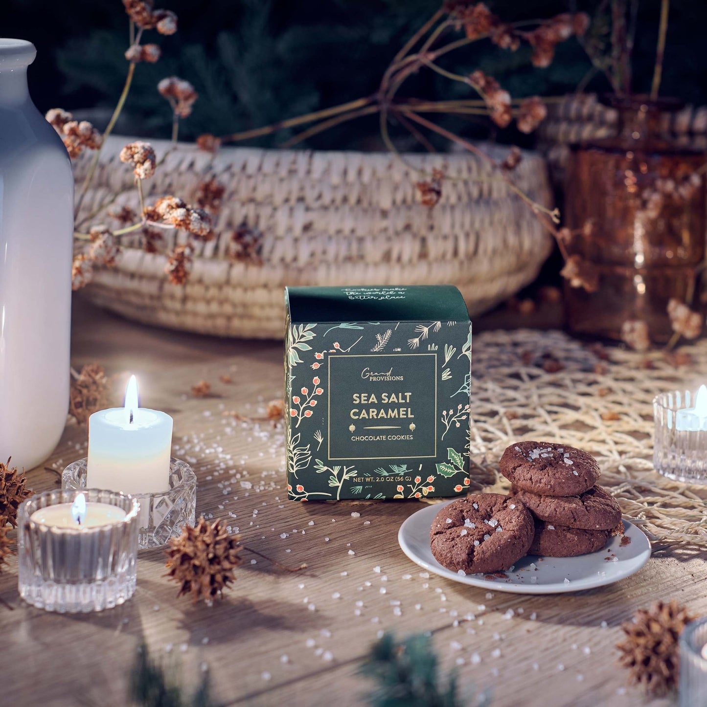 Holiday Sea Salt Caramel Cocoa Cookies (2 oz) - Purpose + Passion Boutique