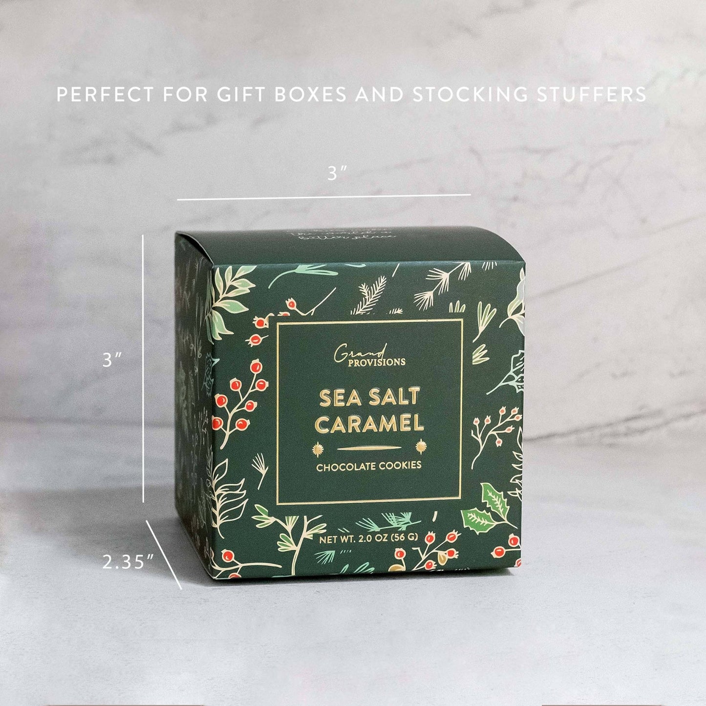 Holiday Sea Salt Caramel Cocoa Cookies (2 oz) - Purpose + Passion Boutique
