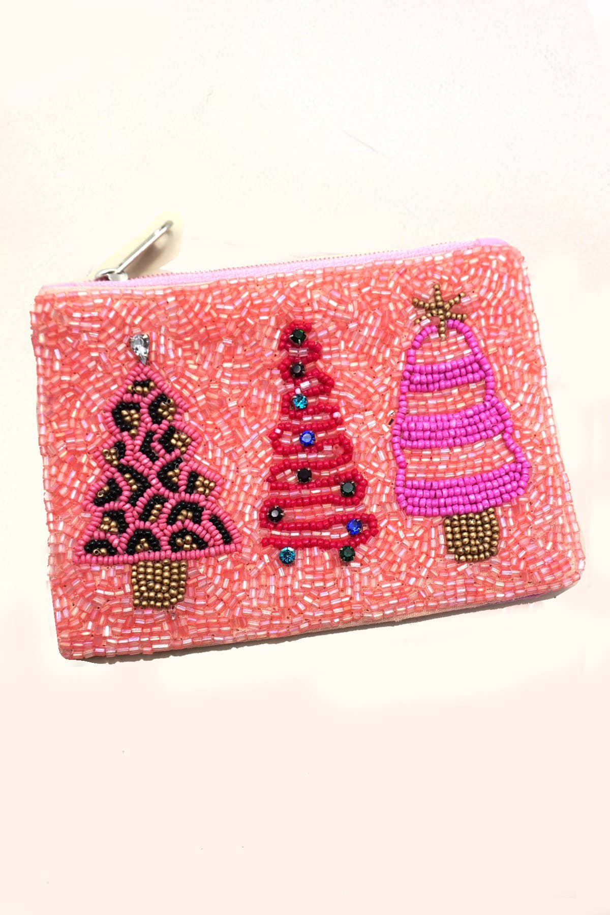 Holiday Seed Bead Pouch Coin Purse - Purpose + Passion Boutique