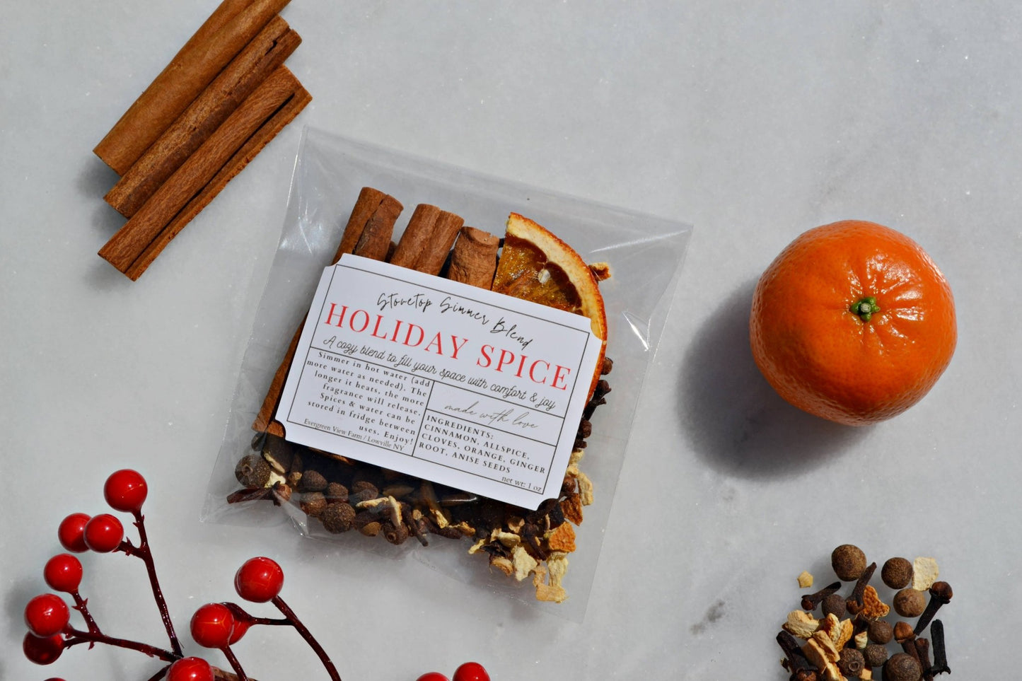 Holiday Spice Stovetop Simmer Pot Blend - Purpose + Passion Boutique