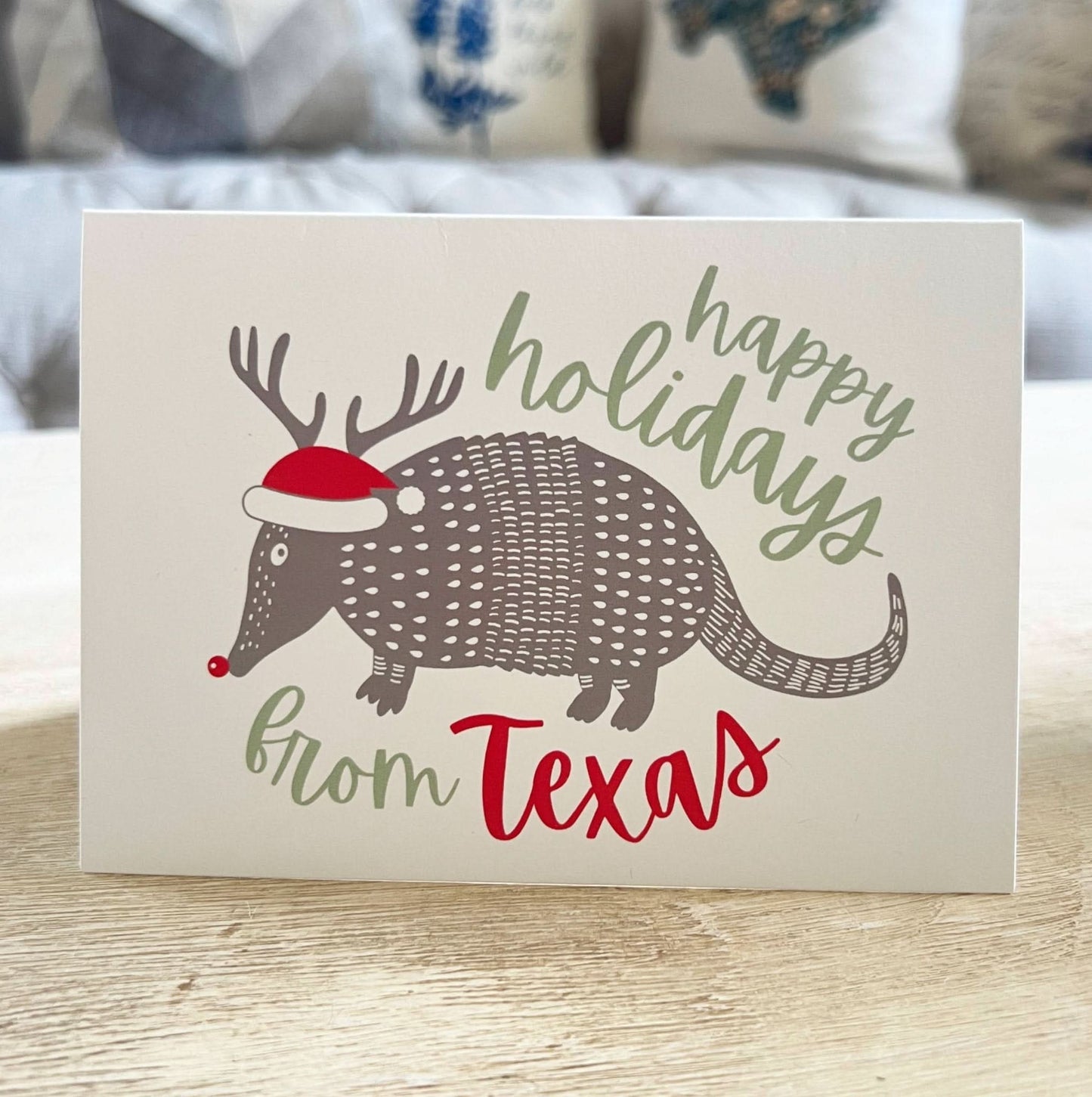 Holiday Texas Armadillo Greeting Card - Purpose + Passion Boutique