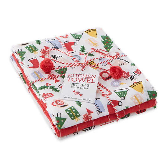 Holiday Vibes Dishtowel (Set of 3) - Purpose + Passion Boutique