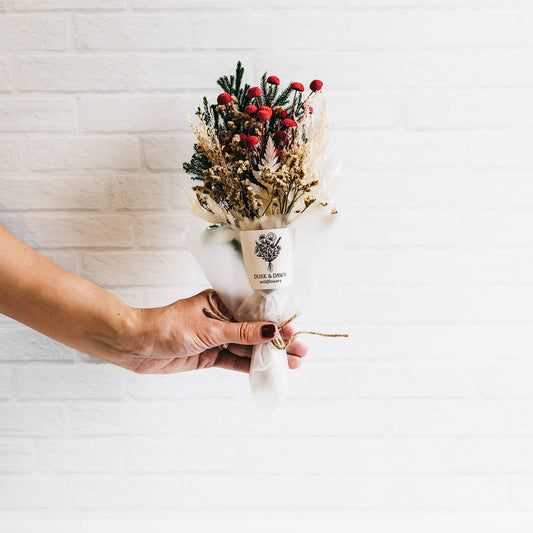 Holly Dried Flower Mini Bouquet - Purpose + Passion Boutique