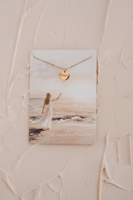 Hope Disc Necklace - Purpose + Passion Boutique