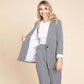 Houndstooth Blazer and High Waisted Pants Set - Purpose + Passion Boutique