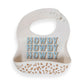 Howdy Partner Blue Silicone Bib - Purpose + Passion Boutique