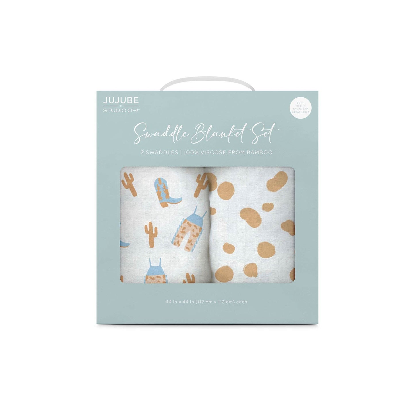 Howdy Partner Blue waddle Blanket Set - Purpose + Passion Boutique