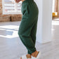 Hunter Green Drawstring Joggers - Purpose + Passion Boutique