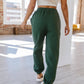 Hunter Green Drawstring Joggers - Purpose + Passion Boutique