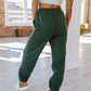 Hunter Green Drawstring Joggers - Purpose + Passion Boutique