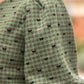 Hunter Green Snap Buttoned Contrast Placket Bow Flannel Top - Purpose + Passion Boutique