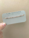I Am Beautiful Morse Code Bracelet - Purpose + Passion Boutique