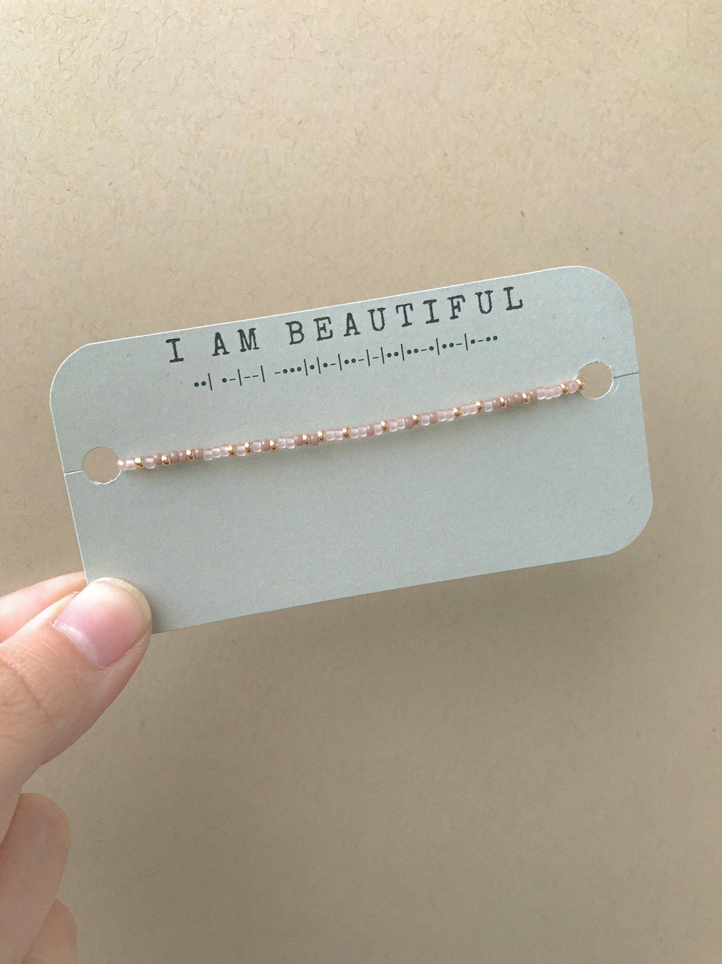 I Am Beautiful Morse Code Bracelet - Purpose + Passion Boutique