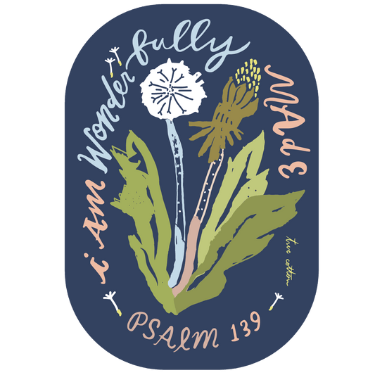 I am Wonderfully Made Sticker - Purpose + Passion Boutique