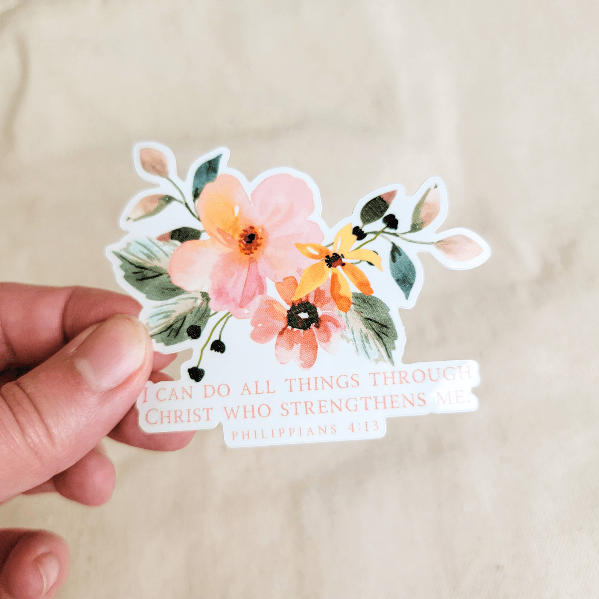I Can Do All Things Sticker - Purpose + Passion Boutique