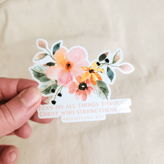 I Can Do All Things Sticker - Purpose + Passion Boutique