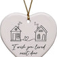 I Wish You Lived Next Door Heart Ornament - Purpose + Passion Boutique