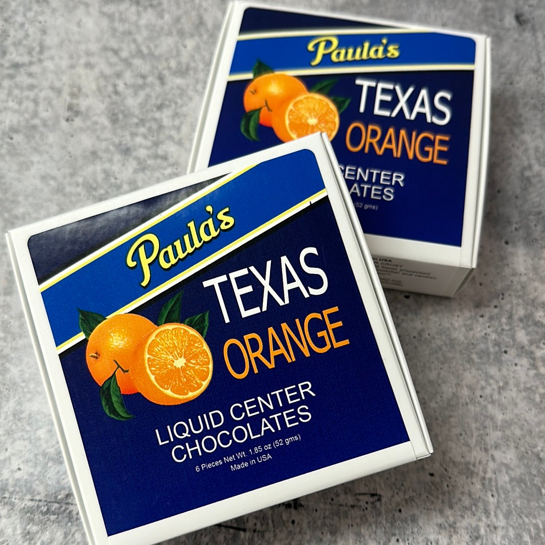 Paula's Texas Orange Chocolates, 6pc