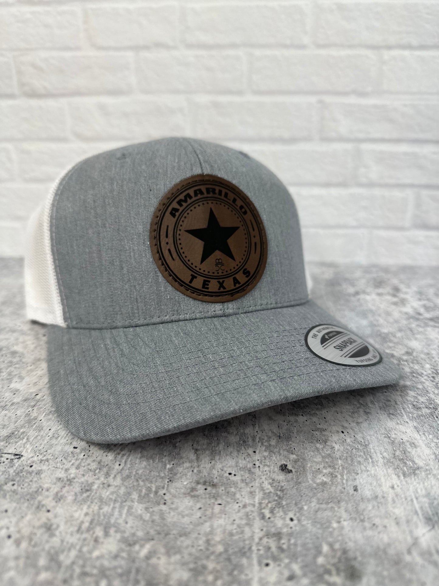 AMARILLO, TEXAS Grey Snapback Hat