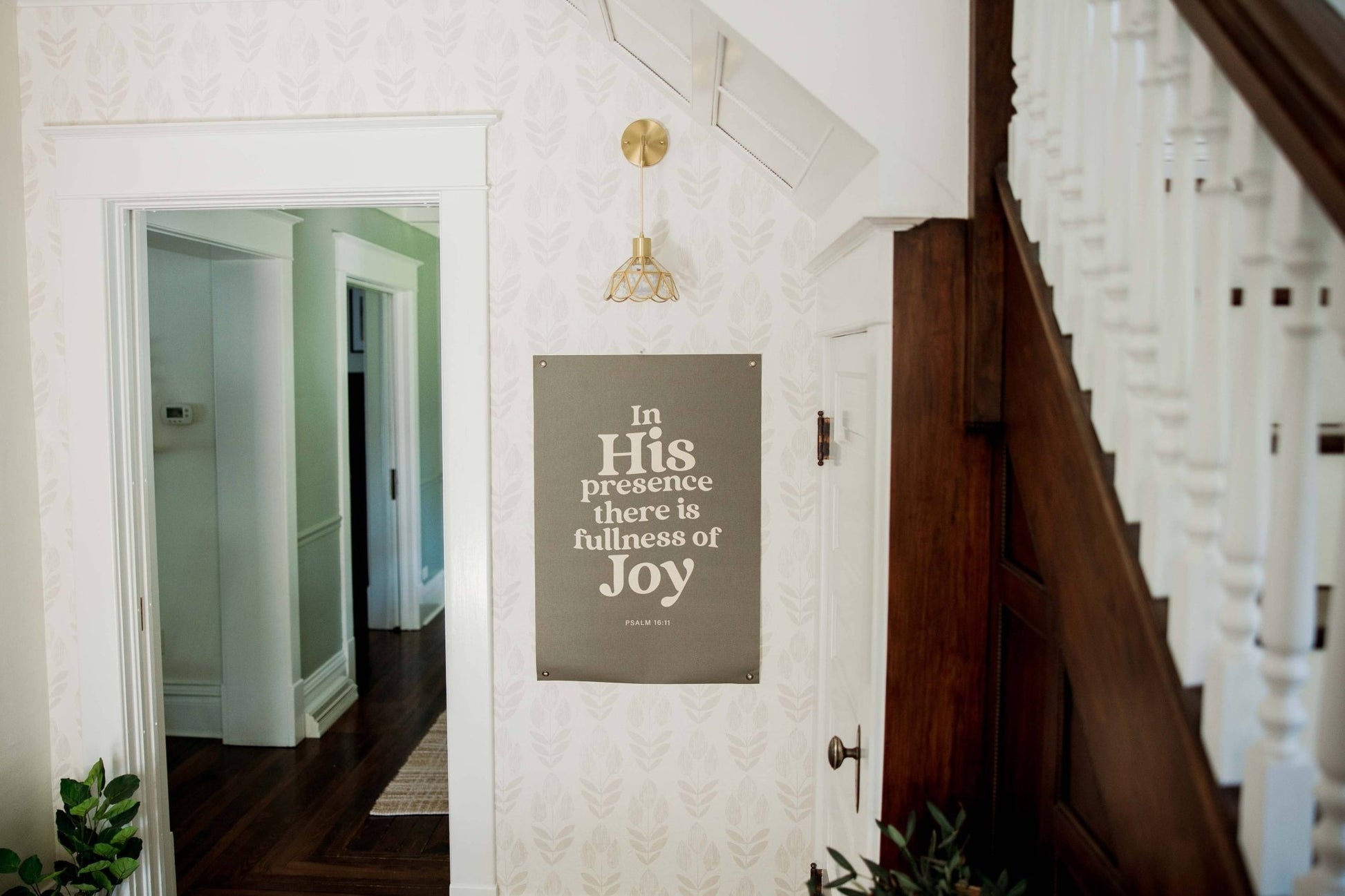 In His Presence | Canvas Banner 23"x34" - Purpose + Passion Boutique