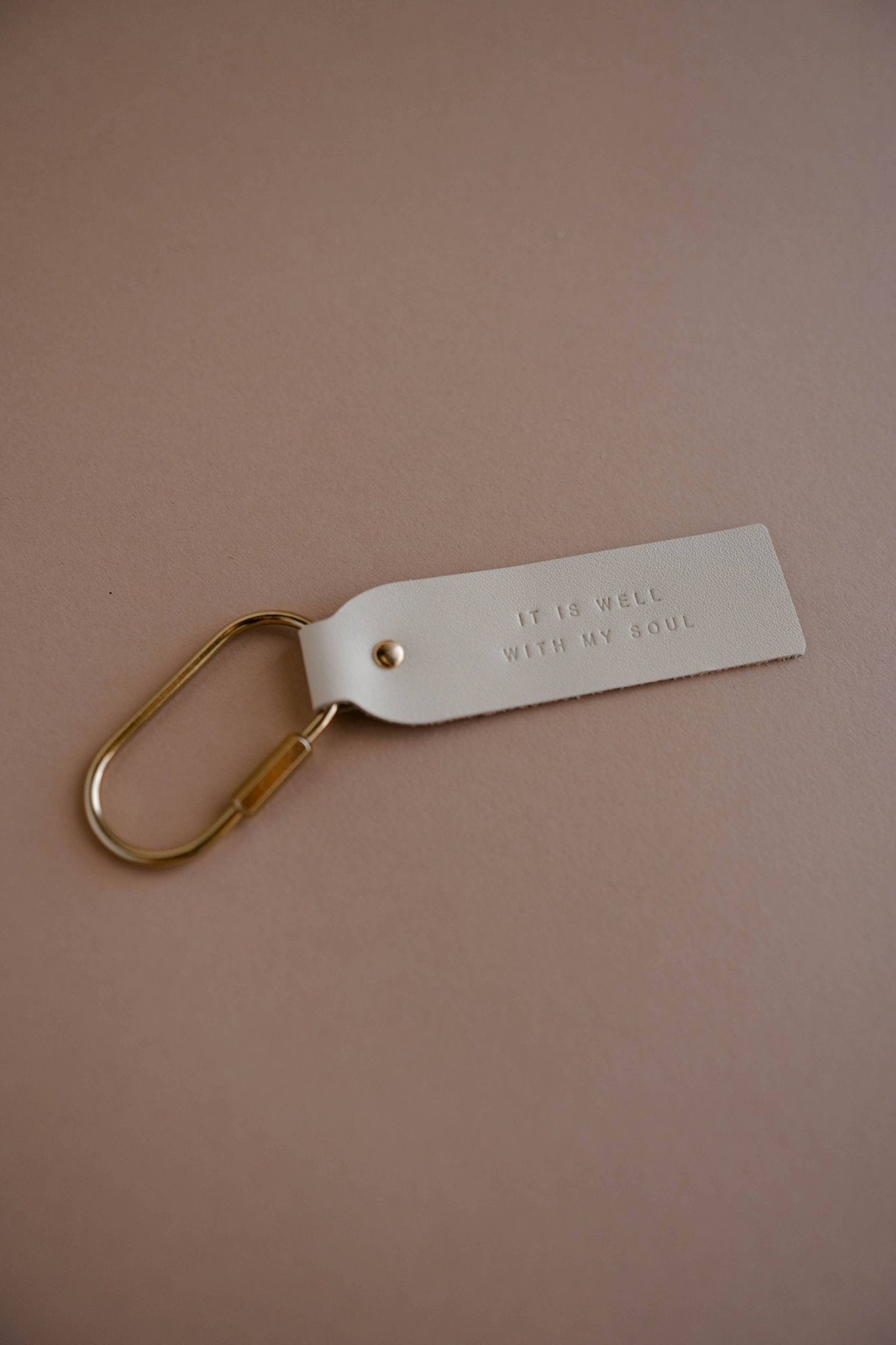It Is Well Blonde Key Fob  - Purpose + Passion Boutique