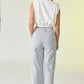 Ivory & Blue Kylie Pinstripe Pants - Purpose + Passion Boutique