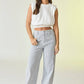 Ivory & Blue Kylie Pinstripe Pants - Purpose + Passion Boutique