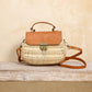 Ivory Rattan Cross Body Bag - Purpose + Passion Boutique