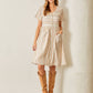 Ivory Stripe Button Up Dress - Purpose + Passion Boutique