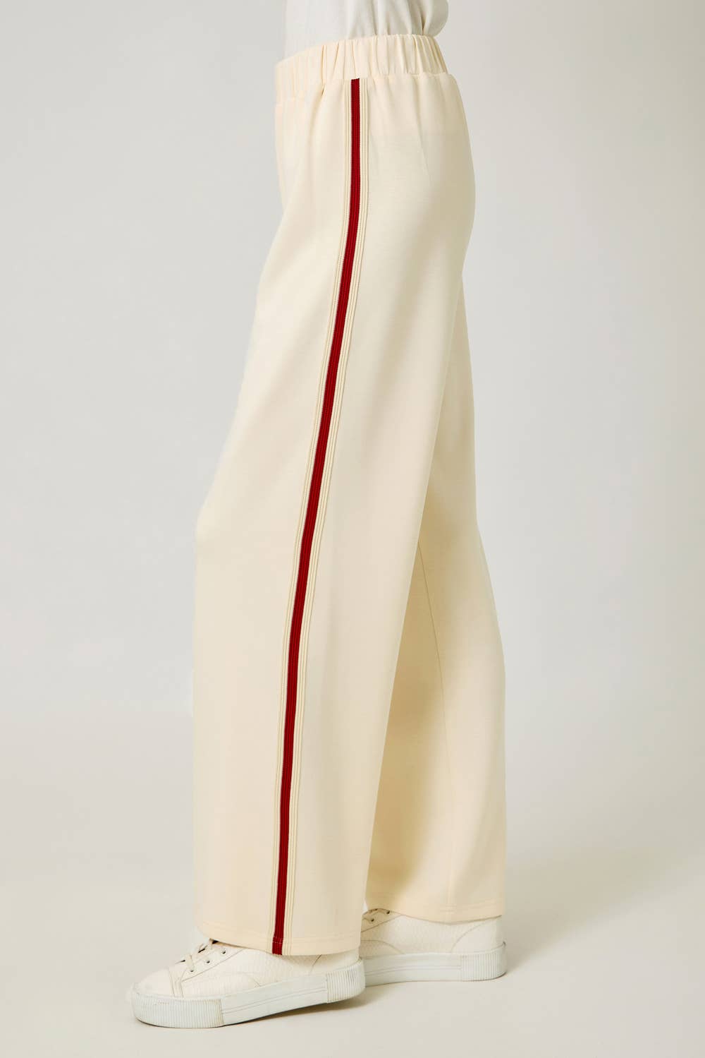 Ivory Tracksuit Pants - Purpose + Passion Boutique