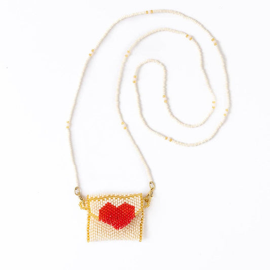Izzie Heart Pouch Necklace - Purpose + Passion Boutique