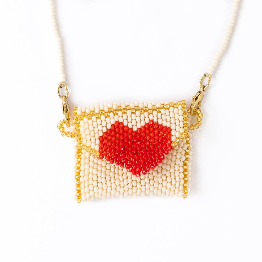 Izzie Heart Pouch Necklace - Purpose + Passion Boutique