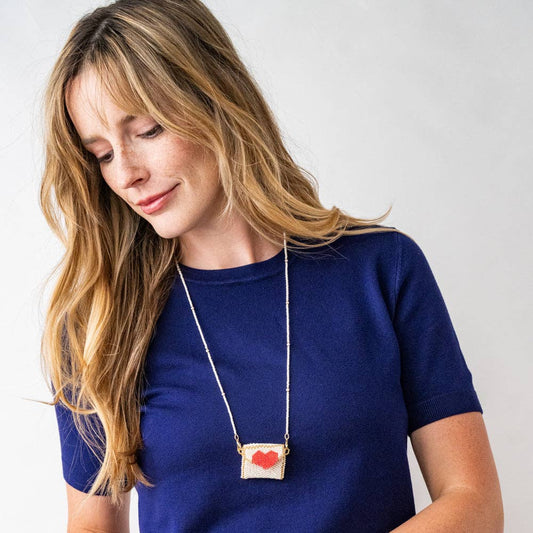 Izzie Heart Pouch Necklace - Purpose + Passion Boutique