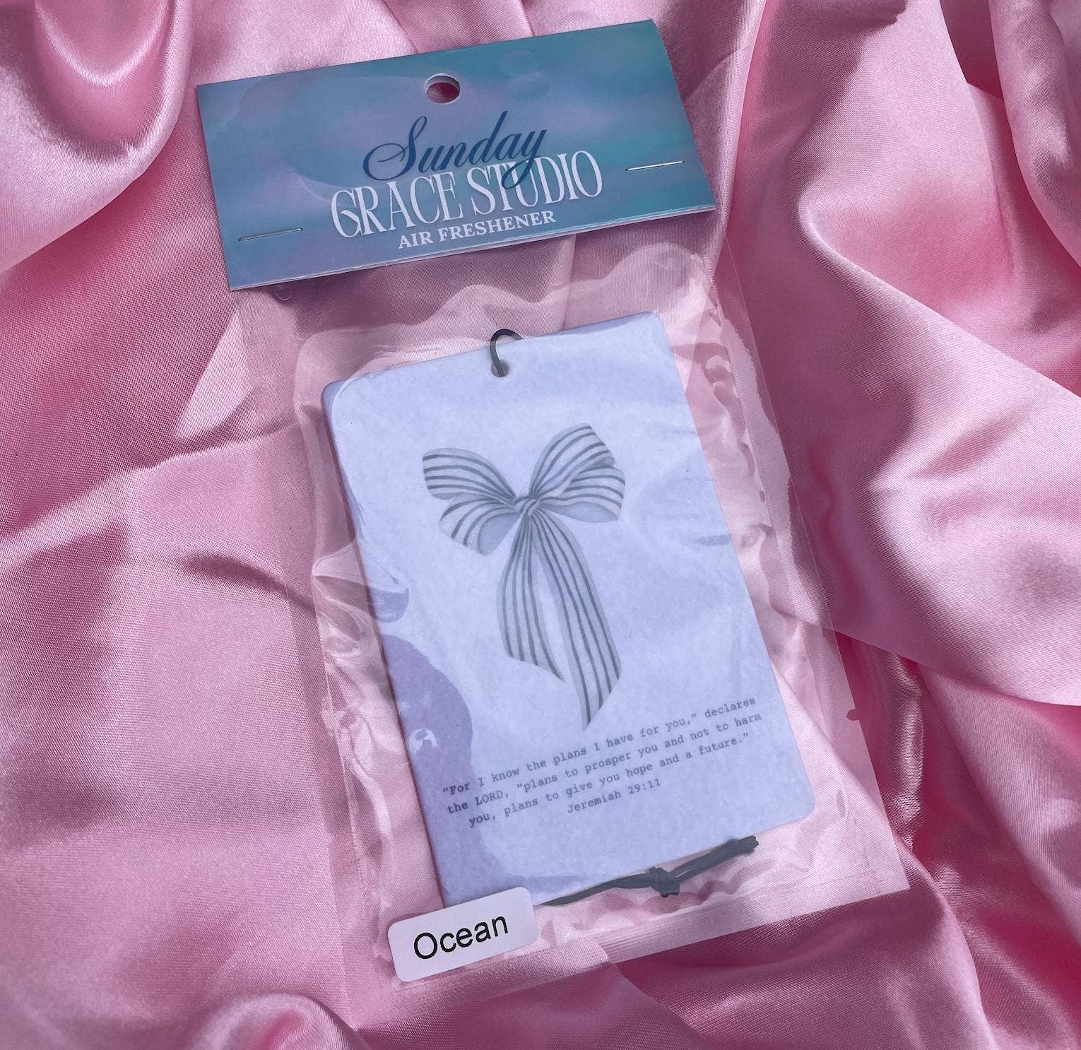 Jeremiah 29:11 Christian Bible Verse Car Air Freshener Ocean - Purpose + Passion Boutique