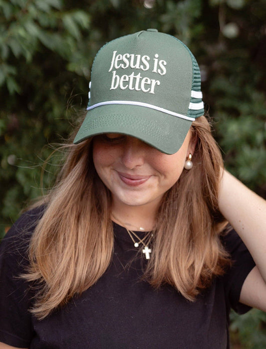 Jesus is Better Hat - Purpose + Passion Boutique