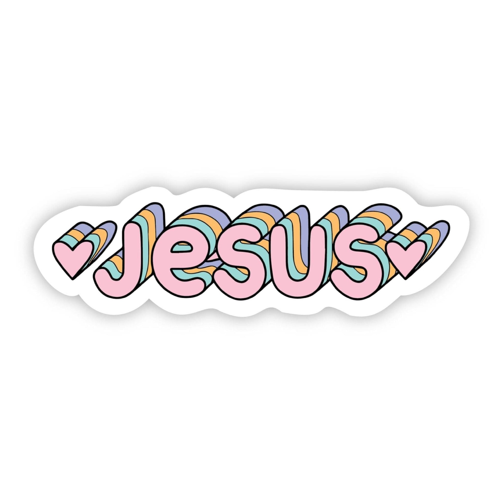 Jesus Multicolor Sticker - Purpose + Passion Boutique