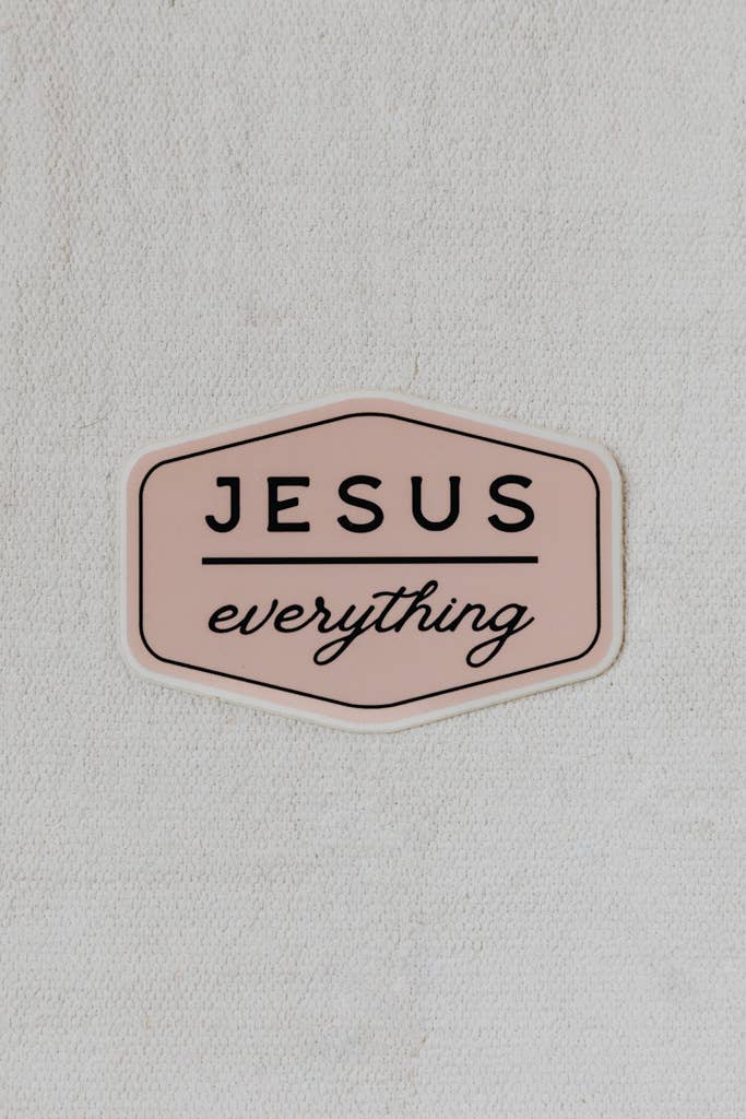Jesus Over Everything Decal - Purpose + Passion Boutique