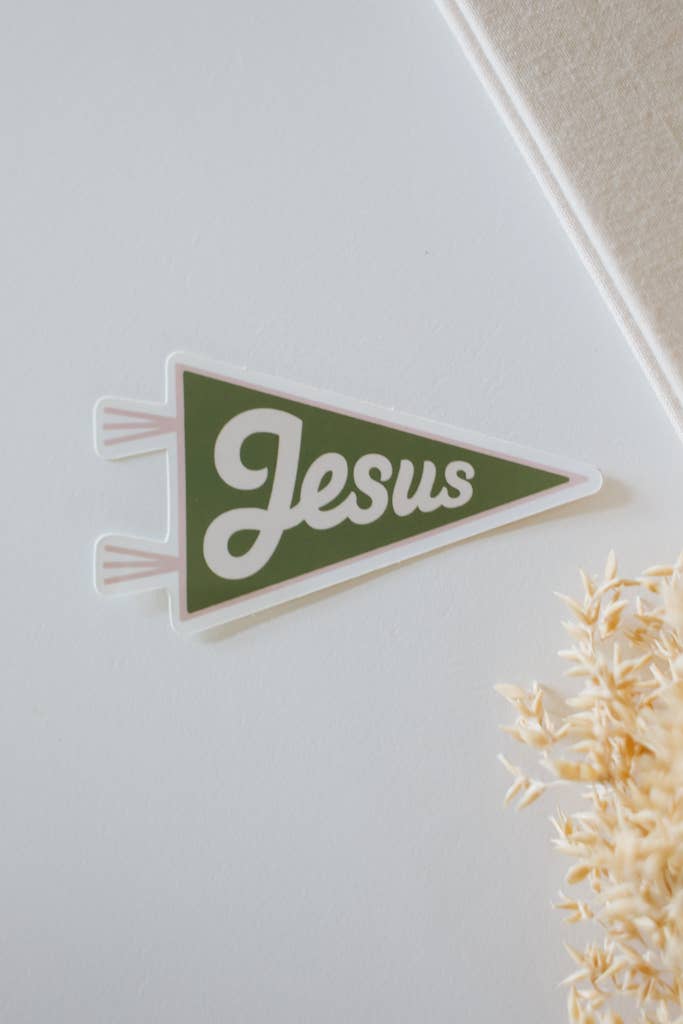 Jesus Pennant Decal - Purpose + Passion Boutique