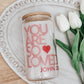 John 3:16 16oz Glass Cup with Bamboo Lid - Purpose + Passion Boutique