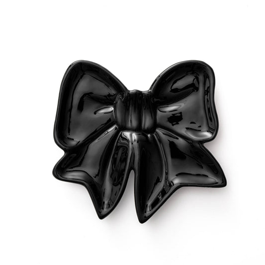 Jolly Black Bow Plate - Purpose + Passion Boutique