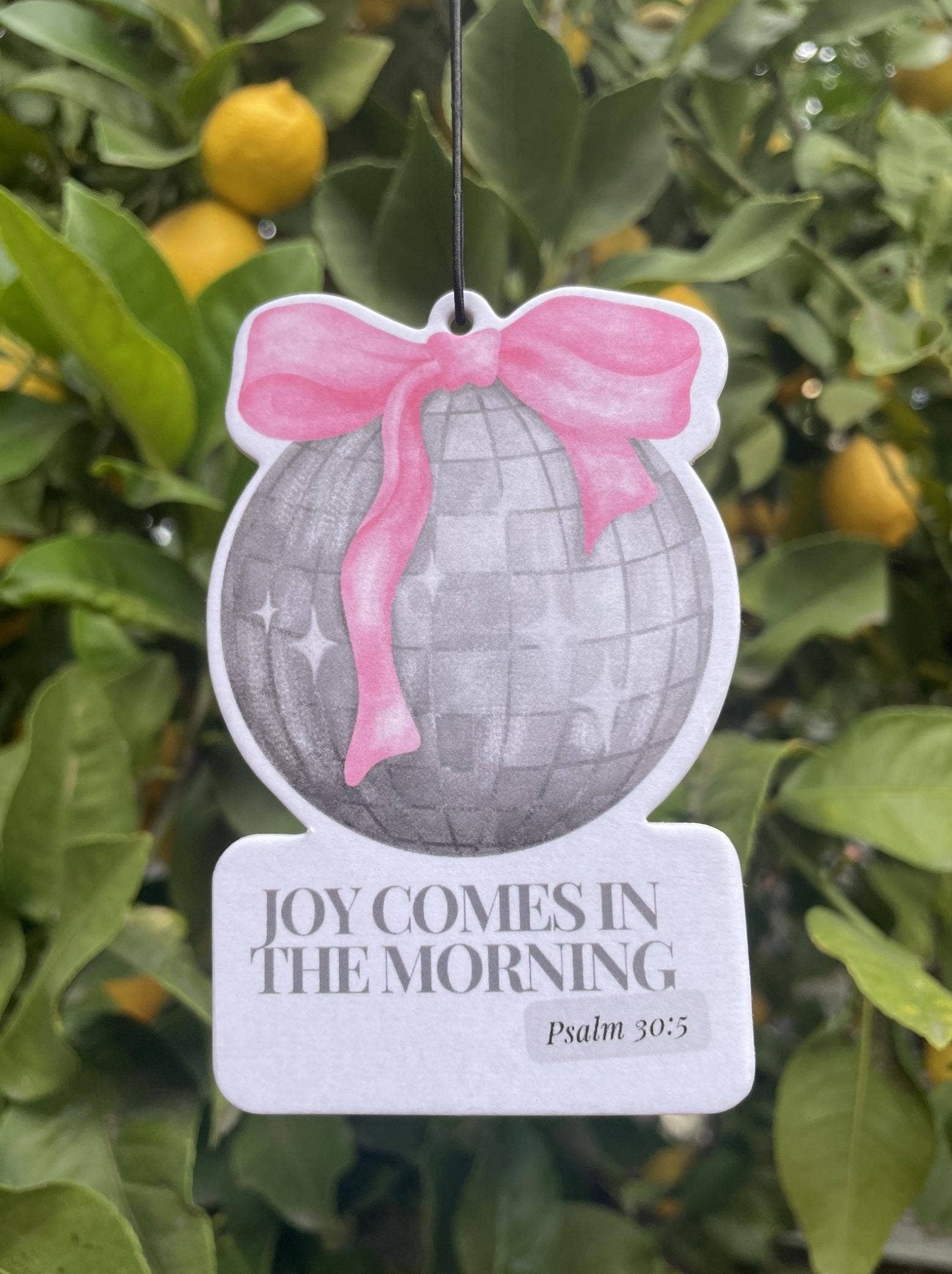 Joy Comes in the Morning Disco Ball Air Freshener - Purpose + Passion Boutique