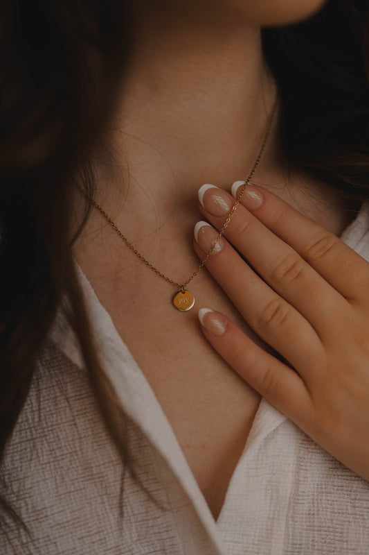 Joy Disc Necklace - Purpose + Passion Boutique