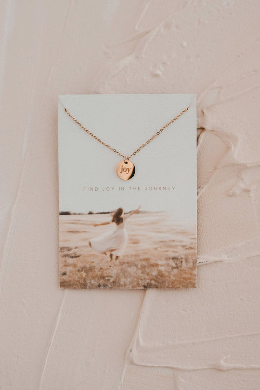 Joy Disc Necklace - Purpose + Passion Boutique