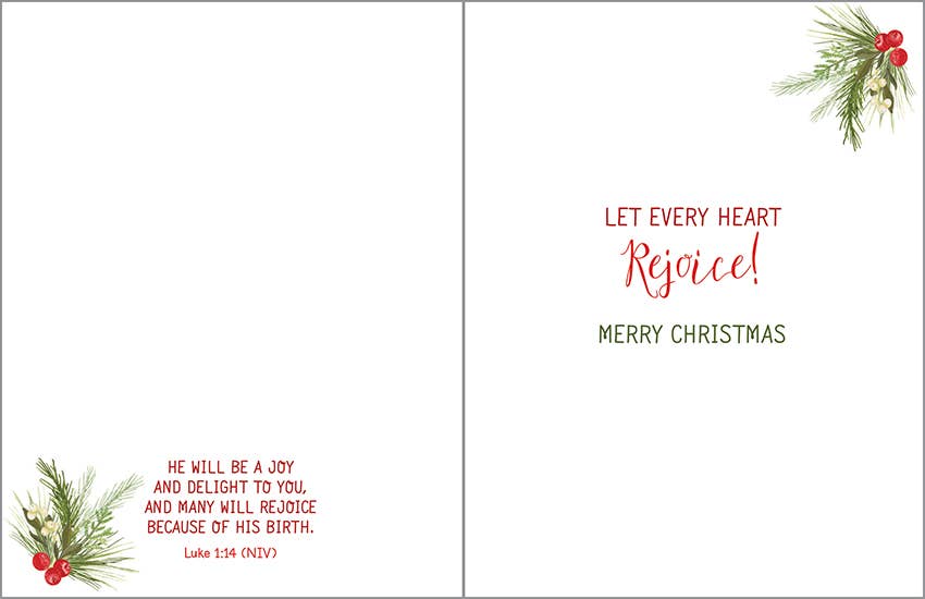 Joy to the World Christmas Card - Pack of 10 - Purpose + Passion Boutique