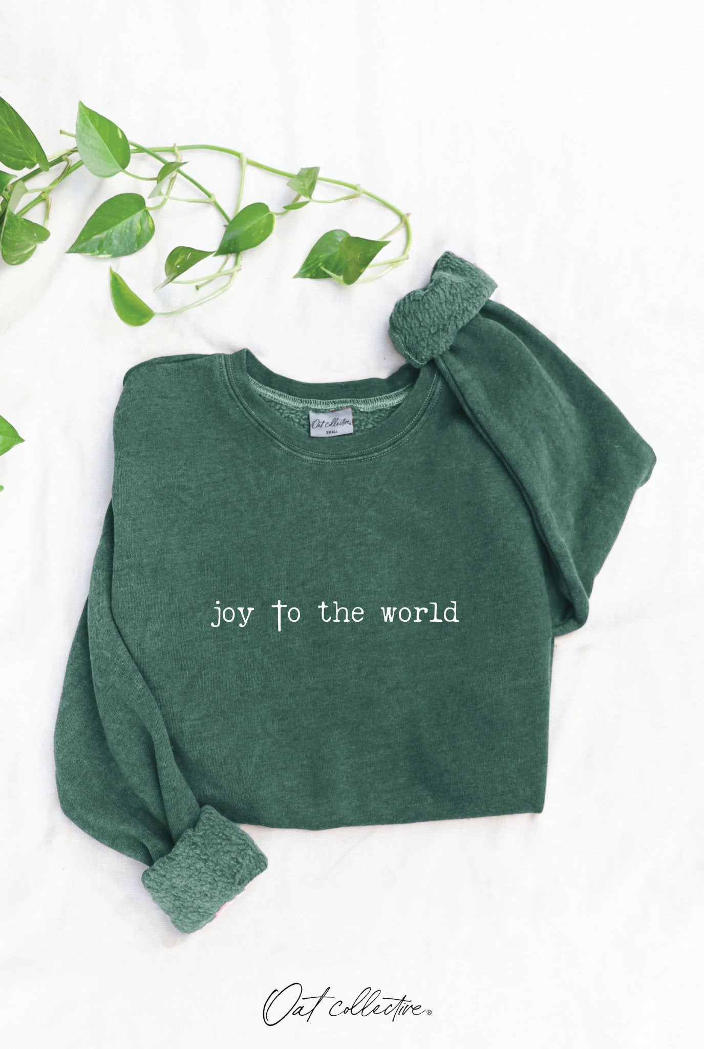 Joy to the World Mineral Graphic Sweatshirt - Purpose + Passion Boutique