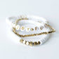 JOYFUL Gold Beaded Bracelet Trio - Purpose + Passion Boutique