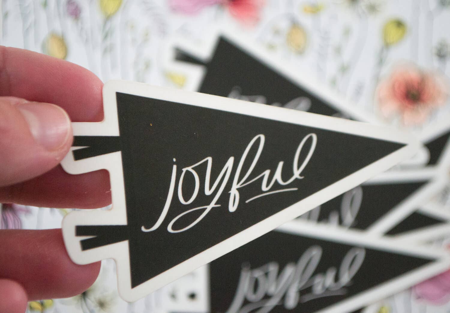 Joyful Pennant Sticker - Purpose + Passion Boutique